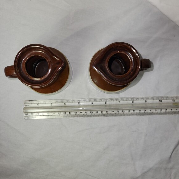 Vintage Oil and Vinegar Dining Pair/Salad Dressing Ceramic Bottles 1970s - Picture 4 of 5